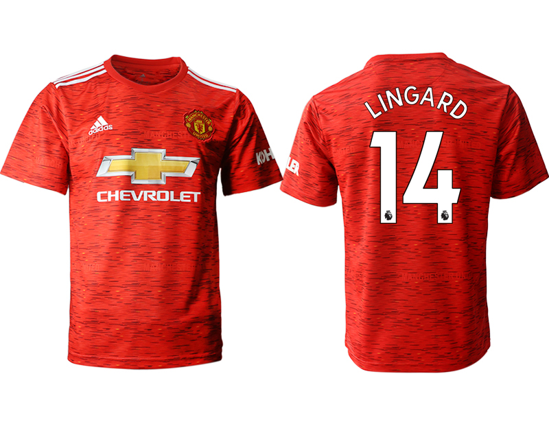 Men 2020-2021 club Manchester United home aaa version #14 red Soccer Jerseys->manchester united jersey->Soccer Club Jersey